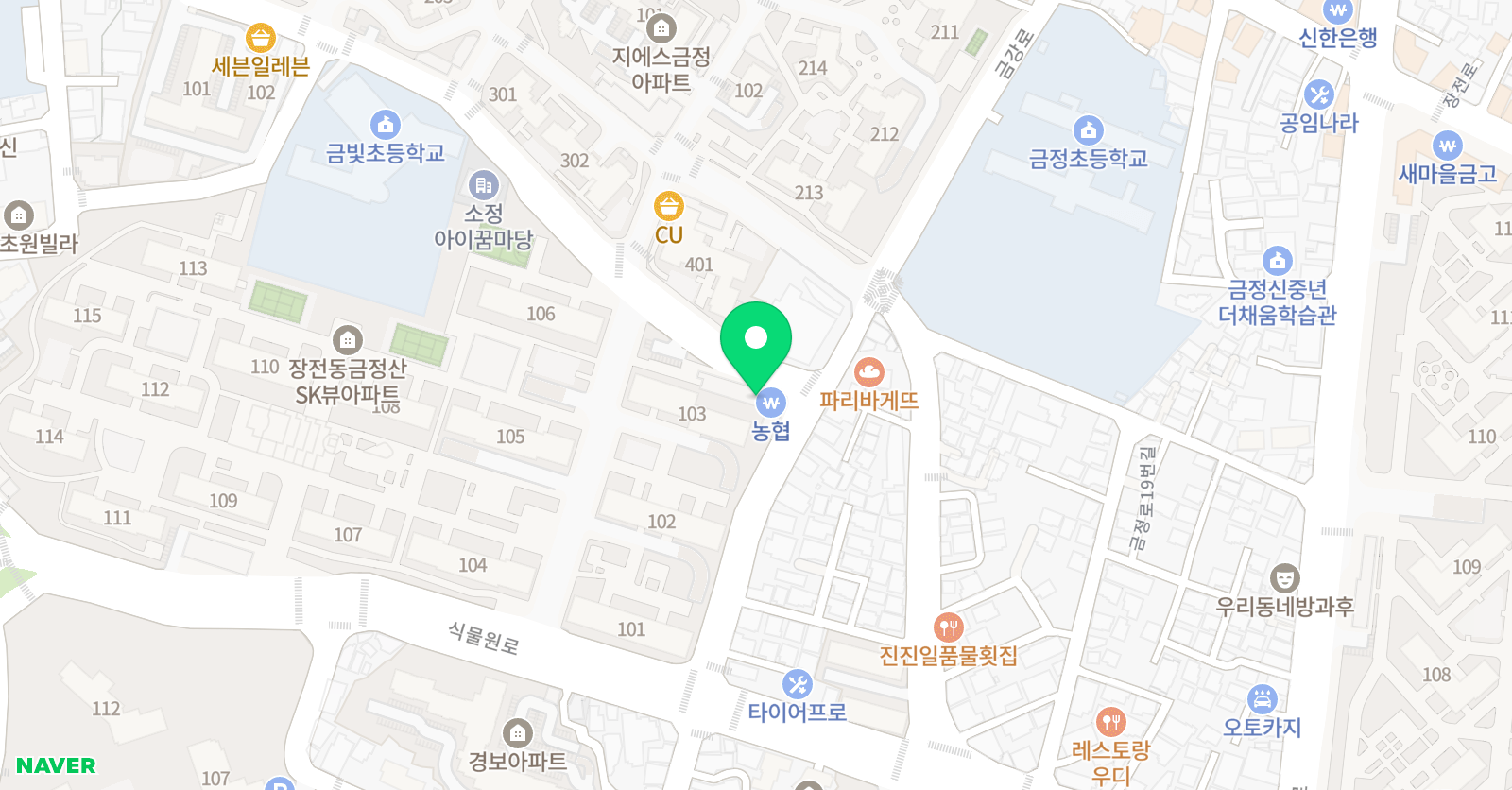 쎈 수학러닝센터 장전교습소 위치