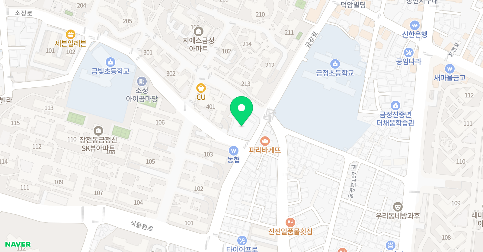 이엔엠학원 위치