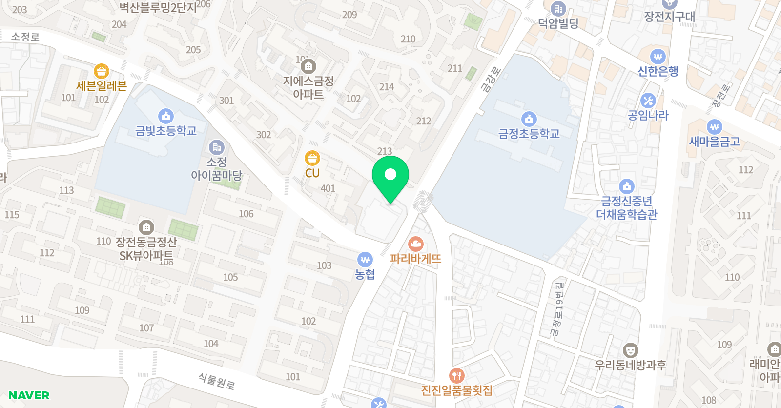 금정엔젤 음악학원 위치