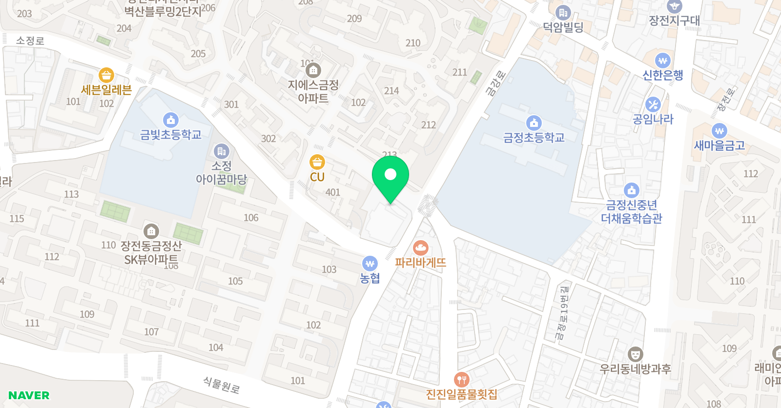 헤론 수학원 금정점 위치