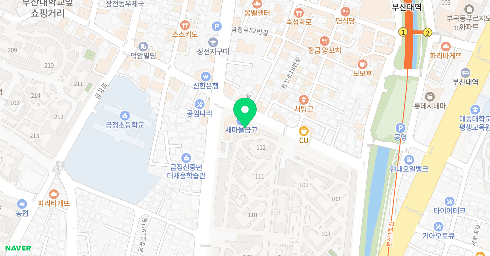 아트앤하트래미안장전 미술교습소 위치