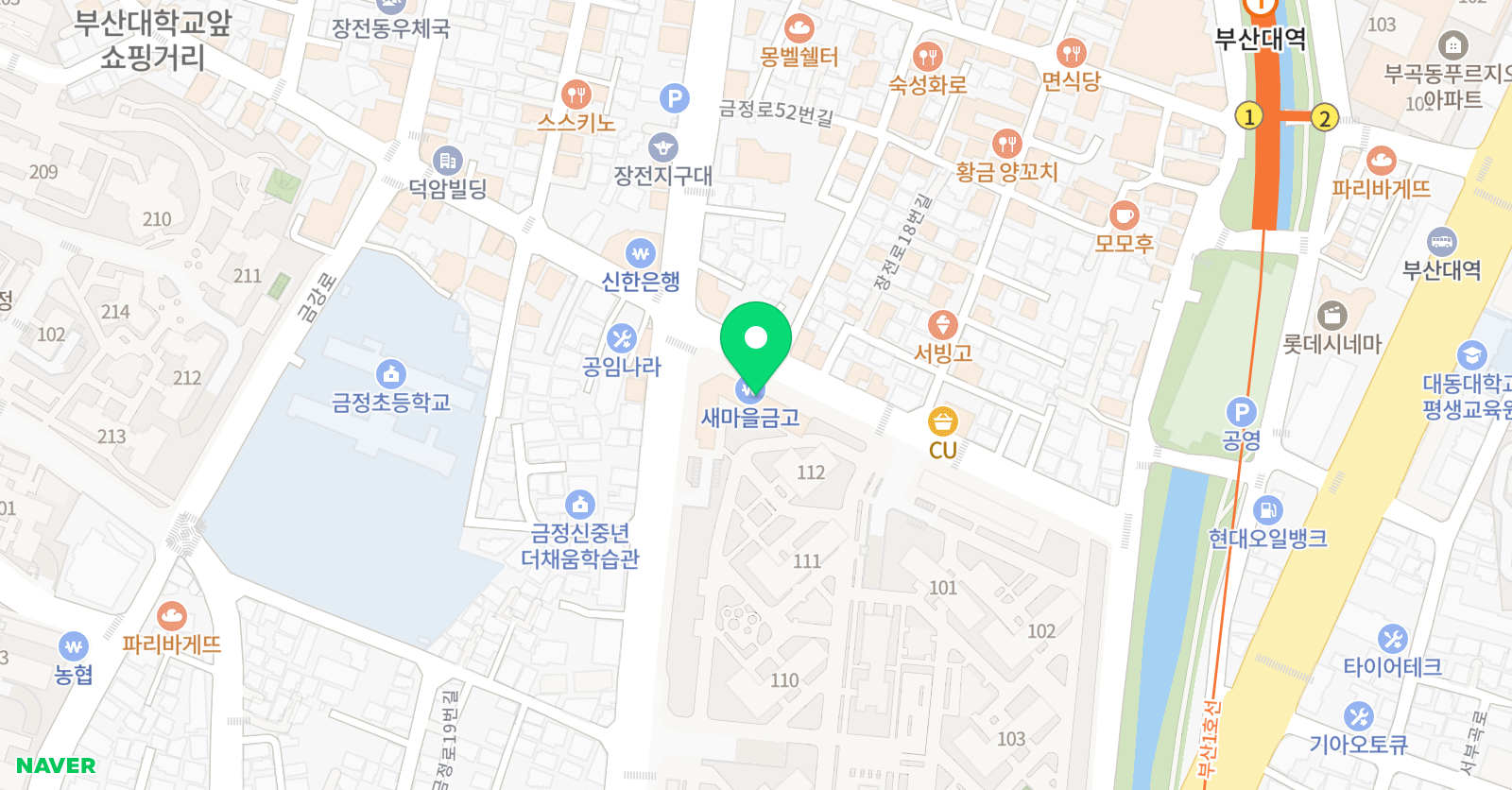 차이랑중국어 장전캠퍼스 위치