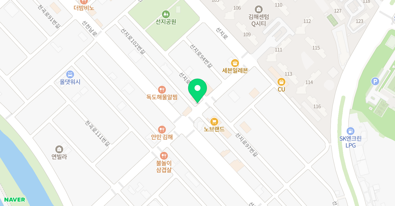 정철 어학원 주니어 주촌캠퍼스 위치