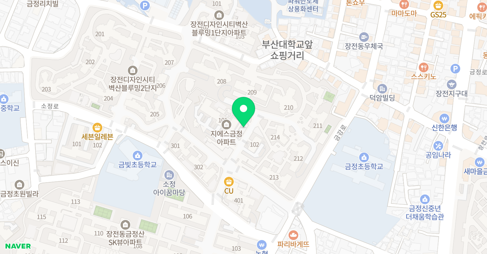아소비 큐미르 딱풀리는 수학 금정학원 위치