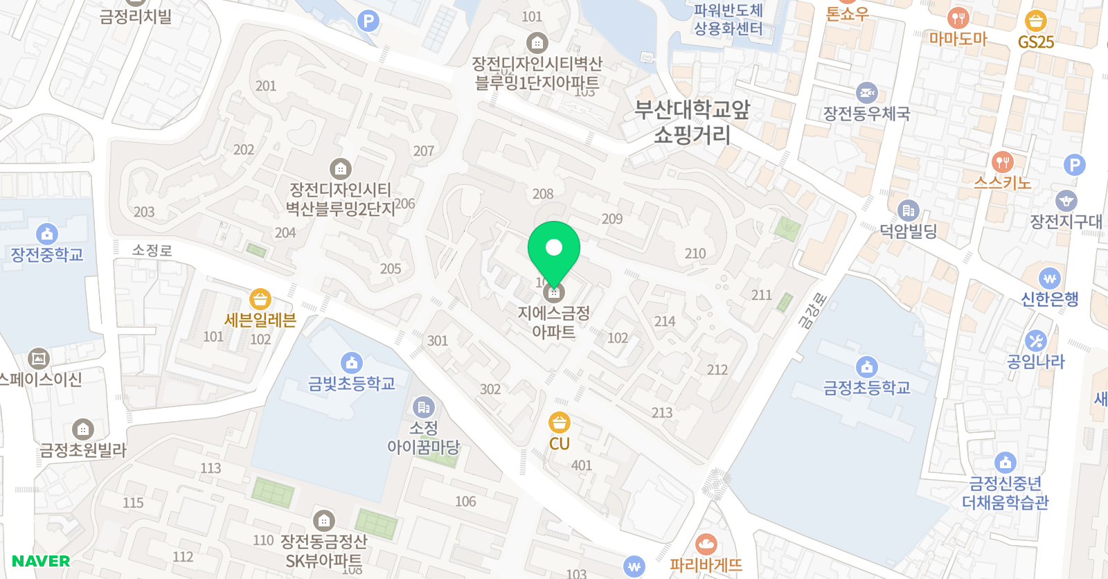 장전그릿 영어 학원 위치