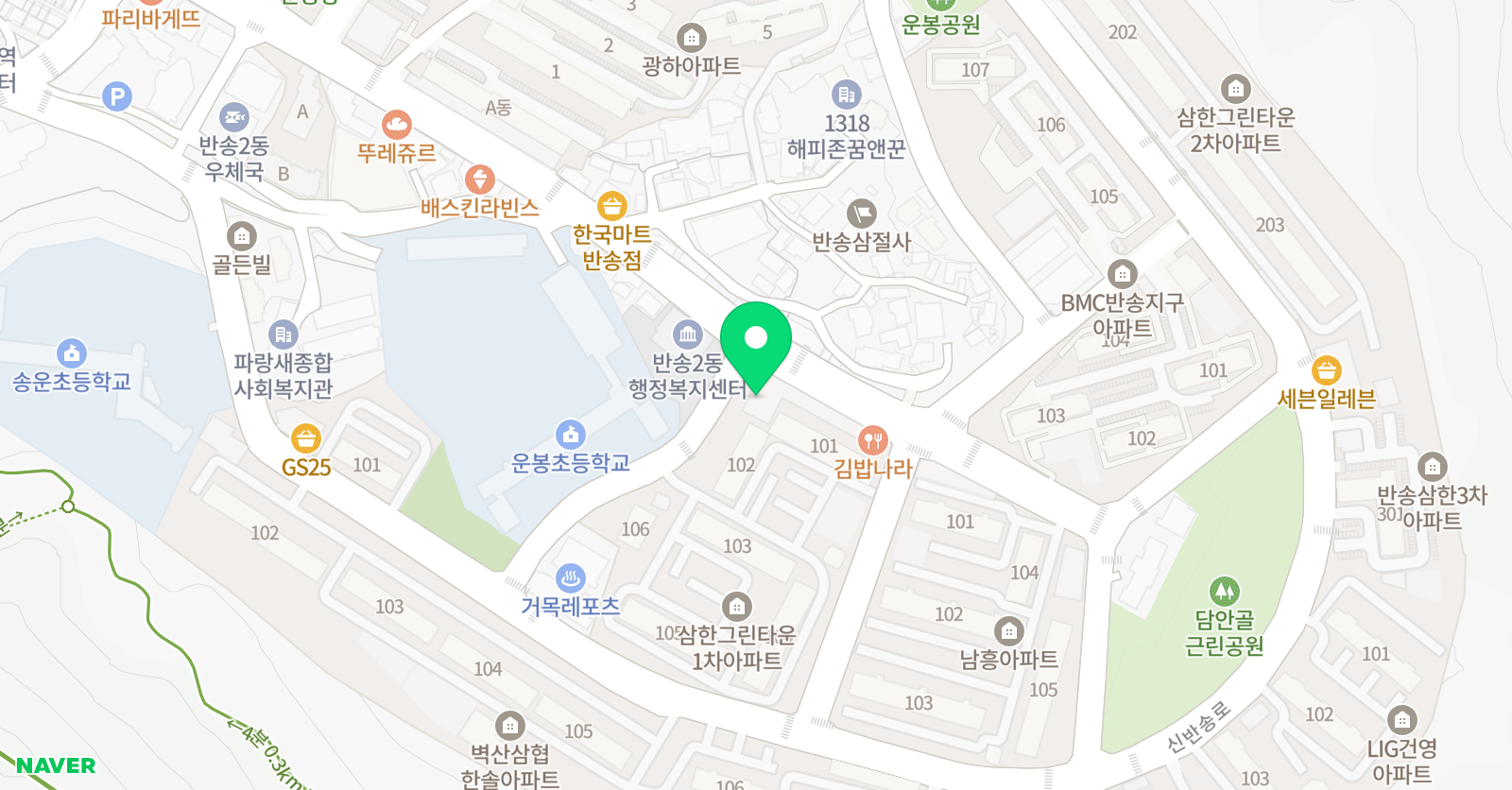 윌그로우어학원 동부산캠퍼스 위치