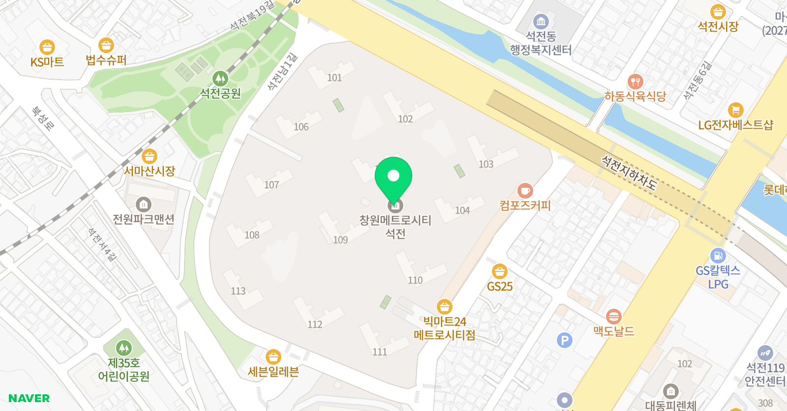 아소비 마산양덕4점 위치
