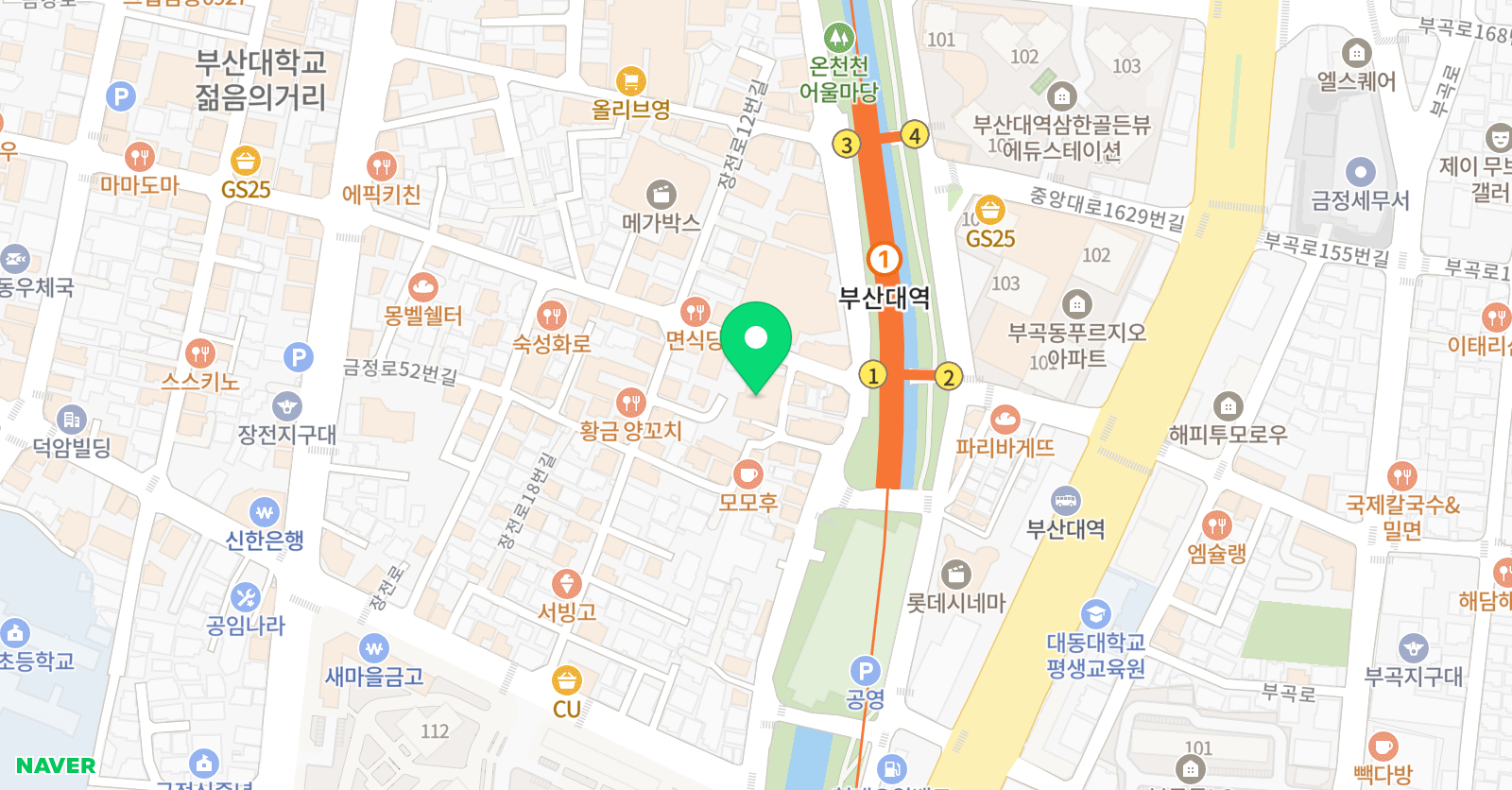 취미는음악STUDIO 부산대점 위치