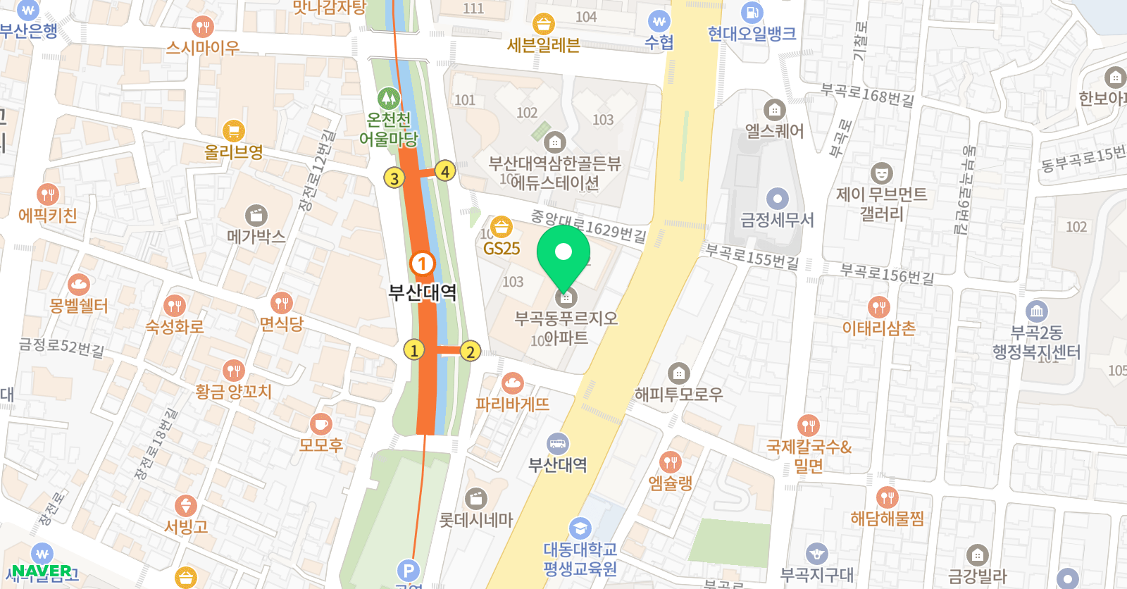 리드인 부곡부산대점 위치