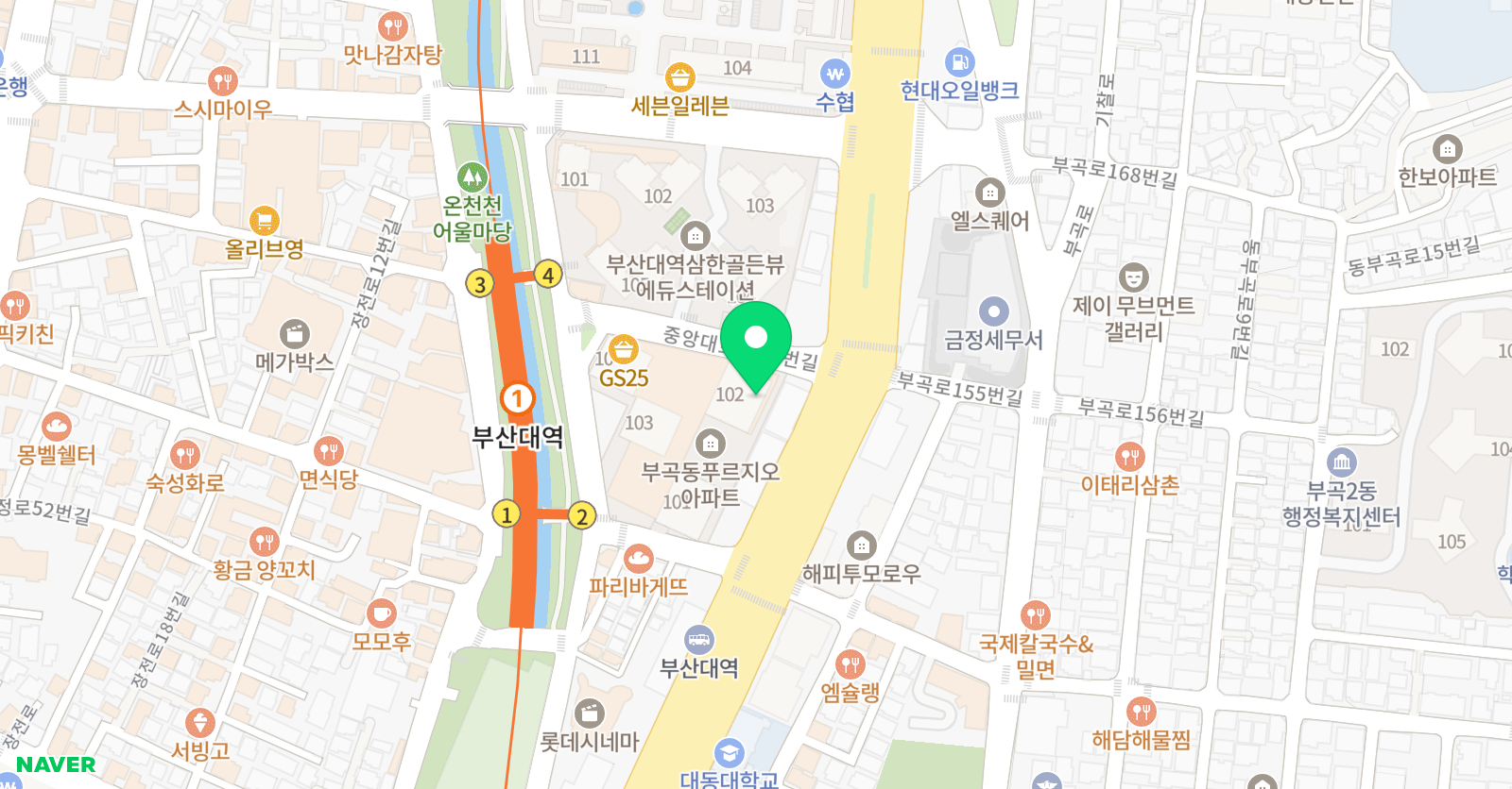 한우리독서토론논술 부곡푸르지오독서교실 위치