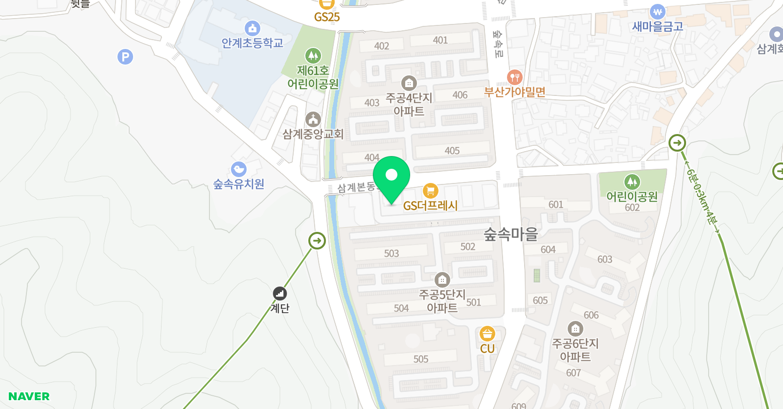 용오름 가온태권도 위치