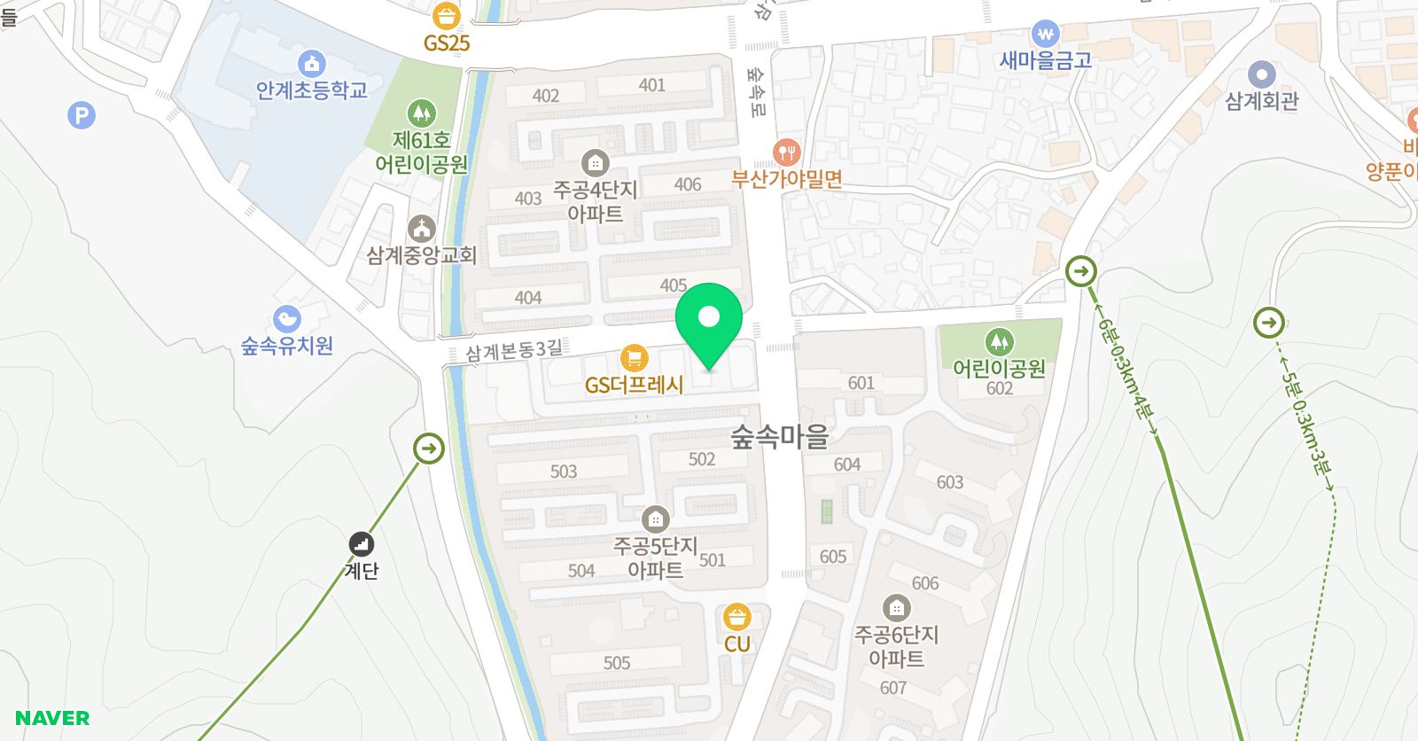 에린데일 영어학원 위치