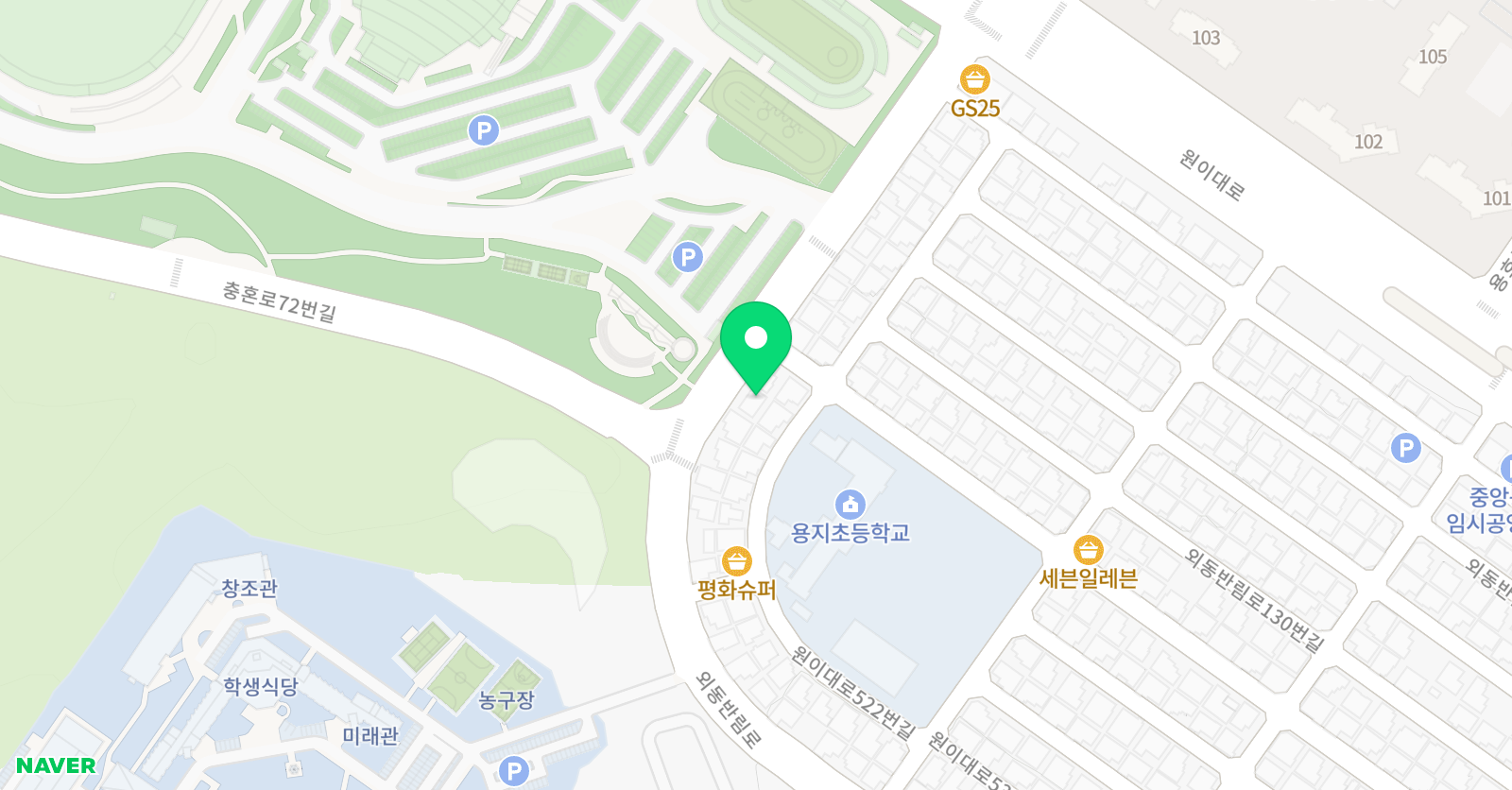 플라톤아카데미 용지교실 위치