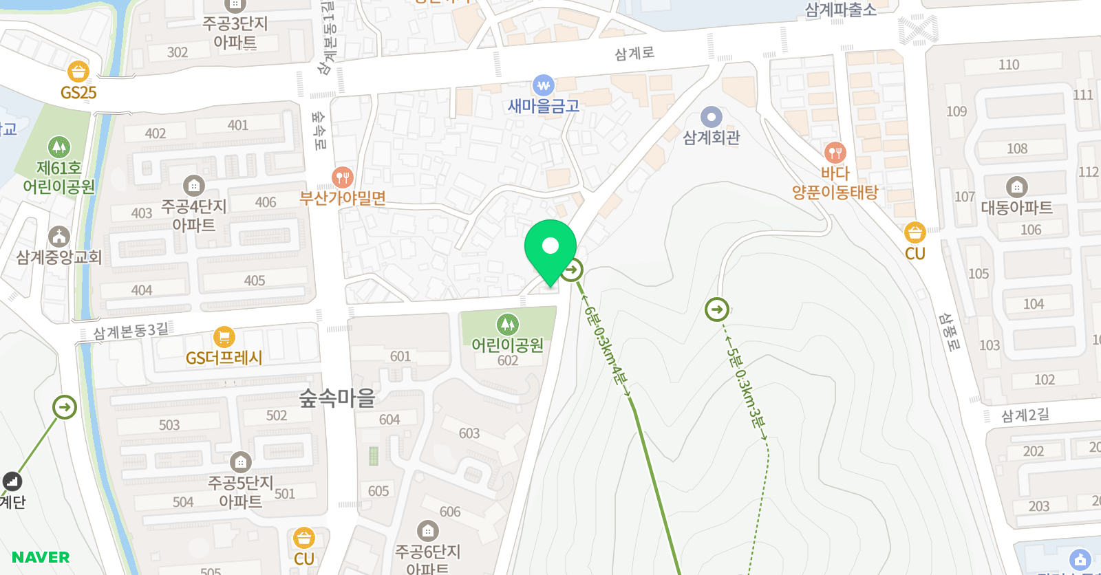 THE오름 학원 위치