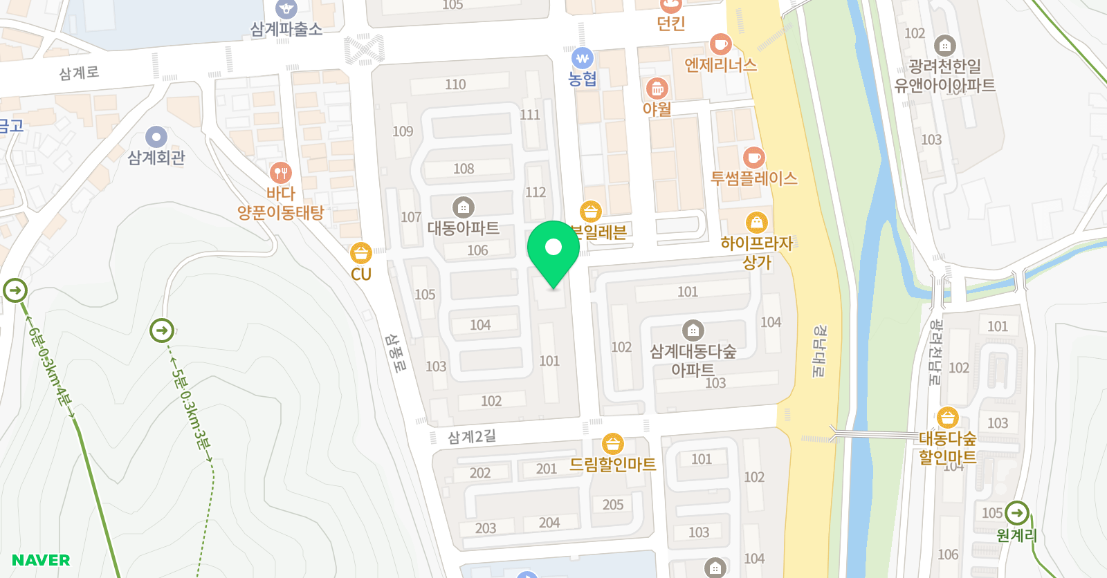 내서 학원 위치