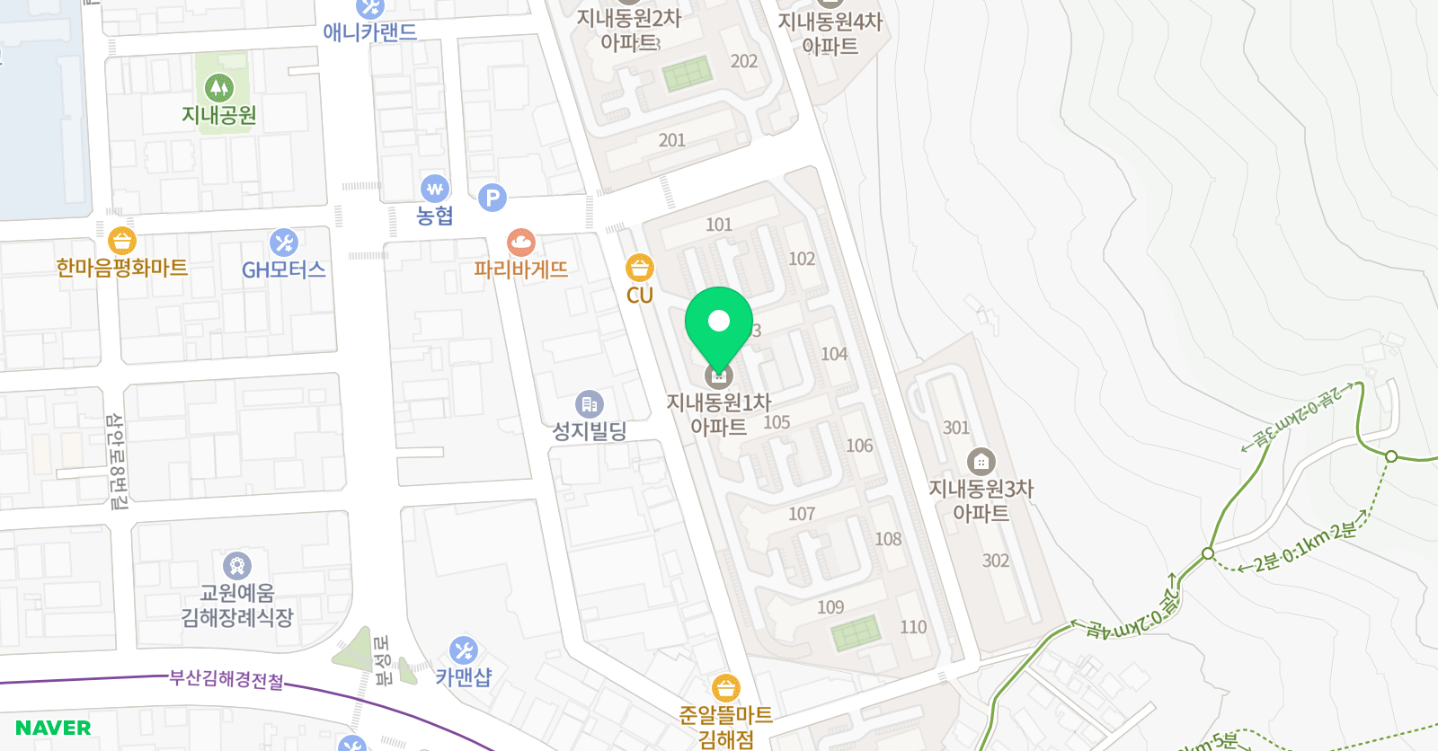 튼튼 영어마스터클럽 지내교습소 위치