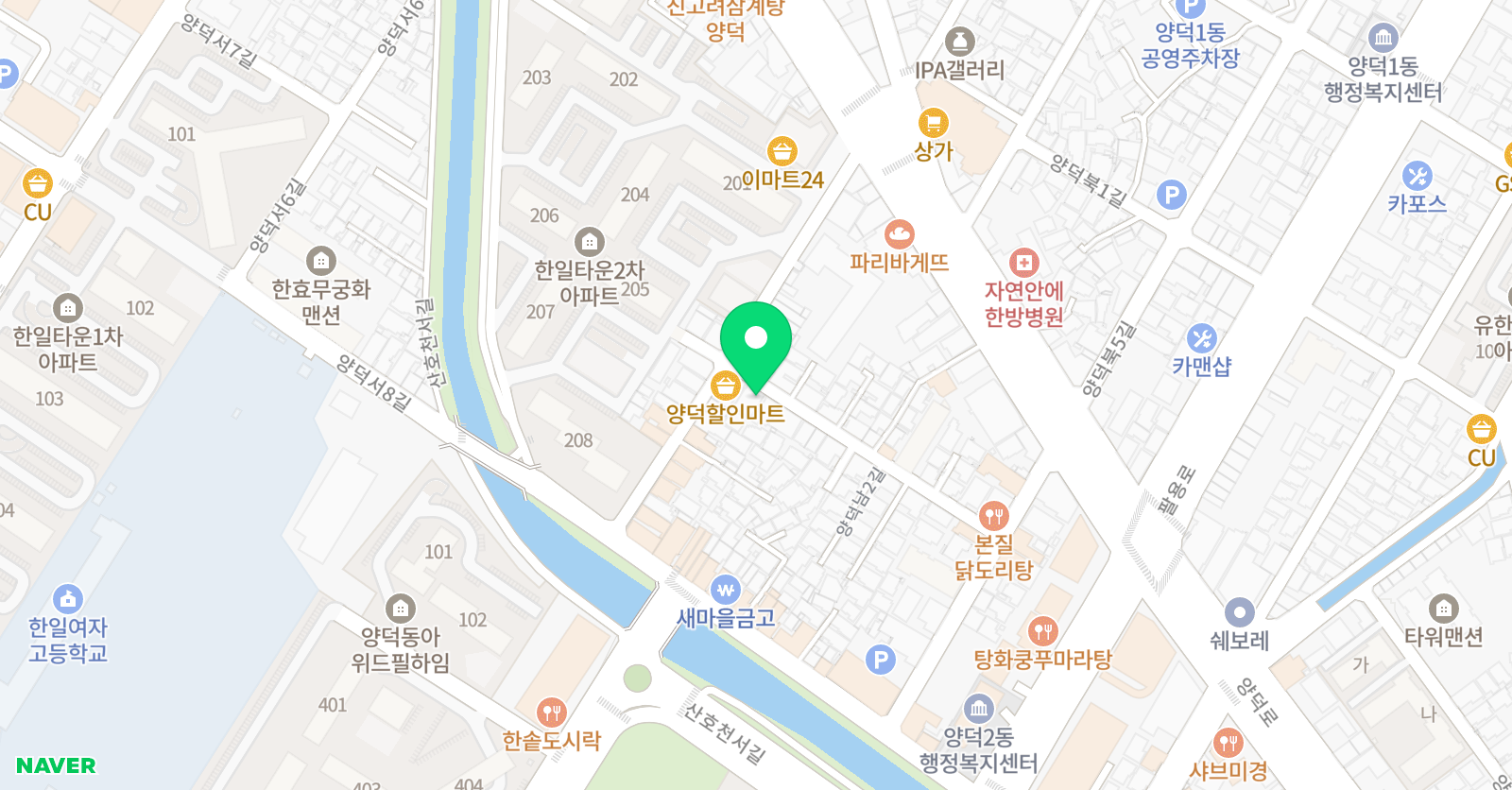 플라톤 보습미술학원 위치
