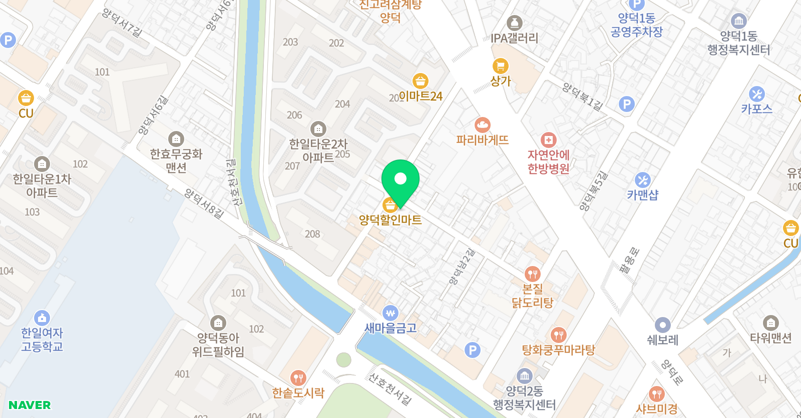양덕 SMEnglish 위치