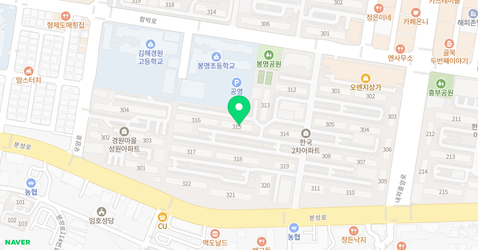 스마트해법 수학 김해외동한국2차점 위치