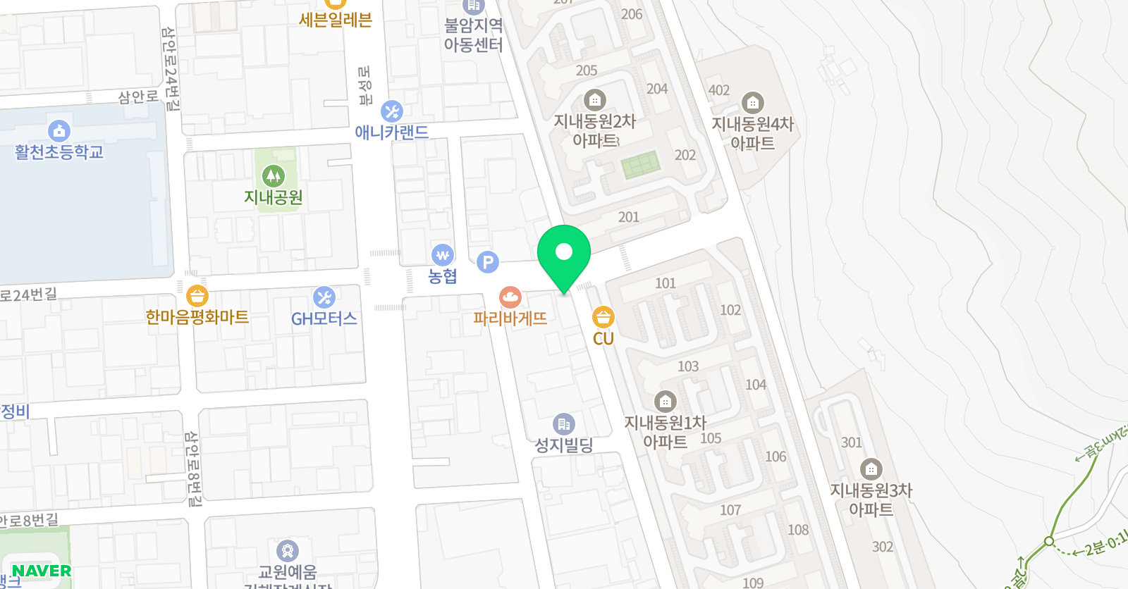 건무 태권도장 위치