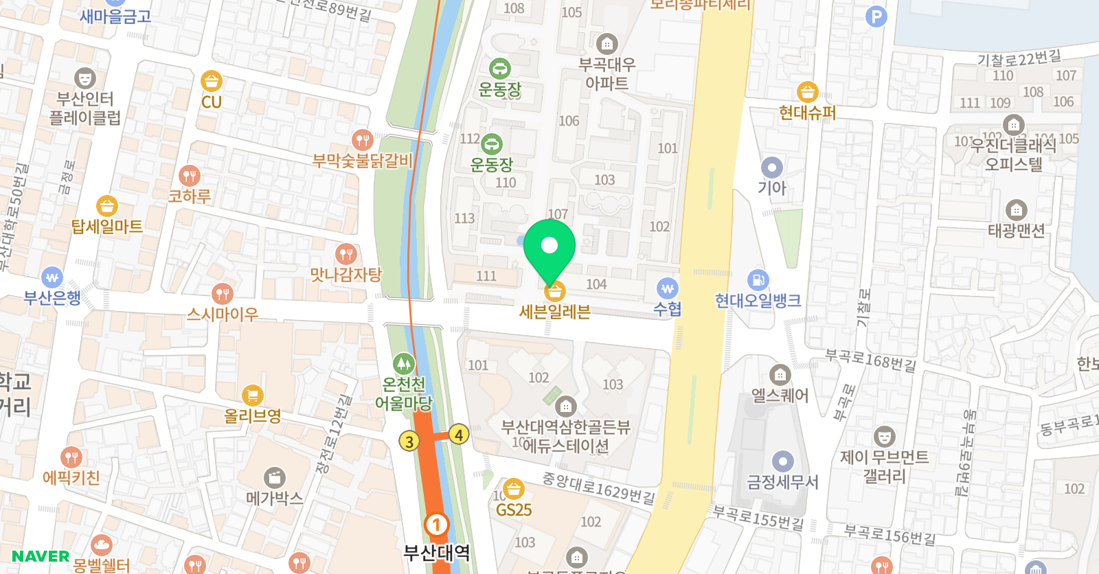 링키 영어 부곡대우점 위치