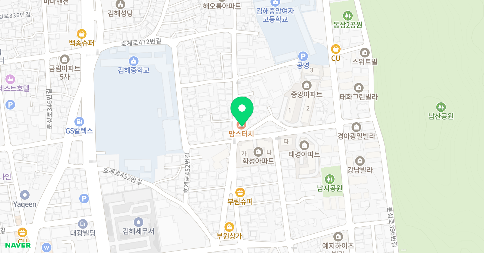김해 세종 학원 위치