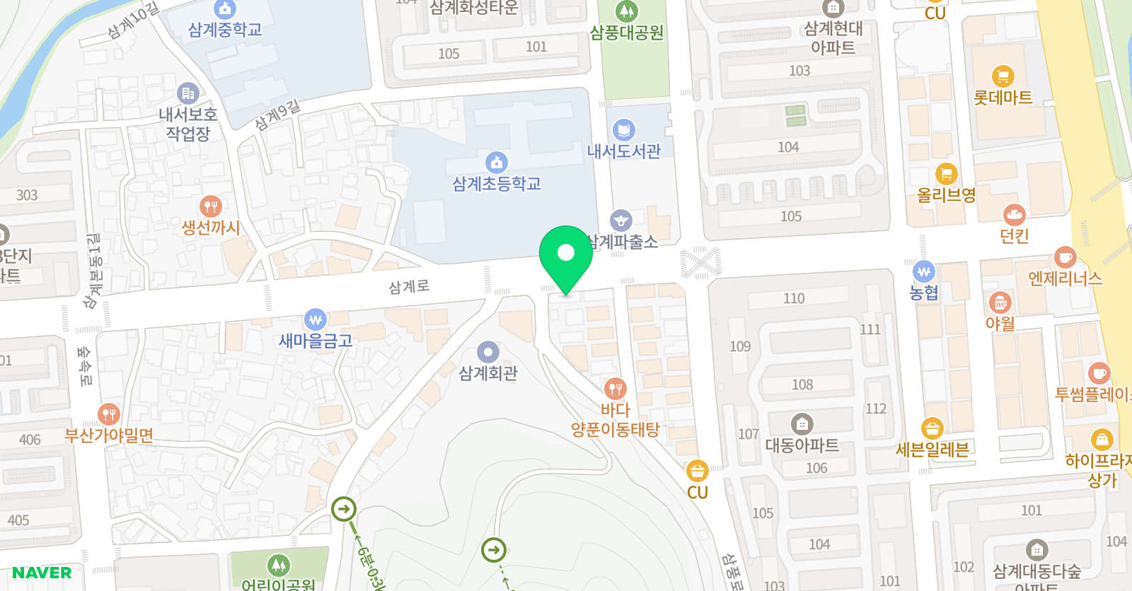 그림뜰 미술학원 위치