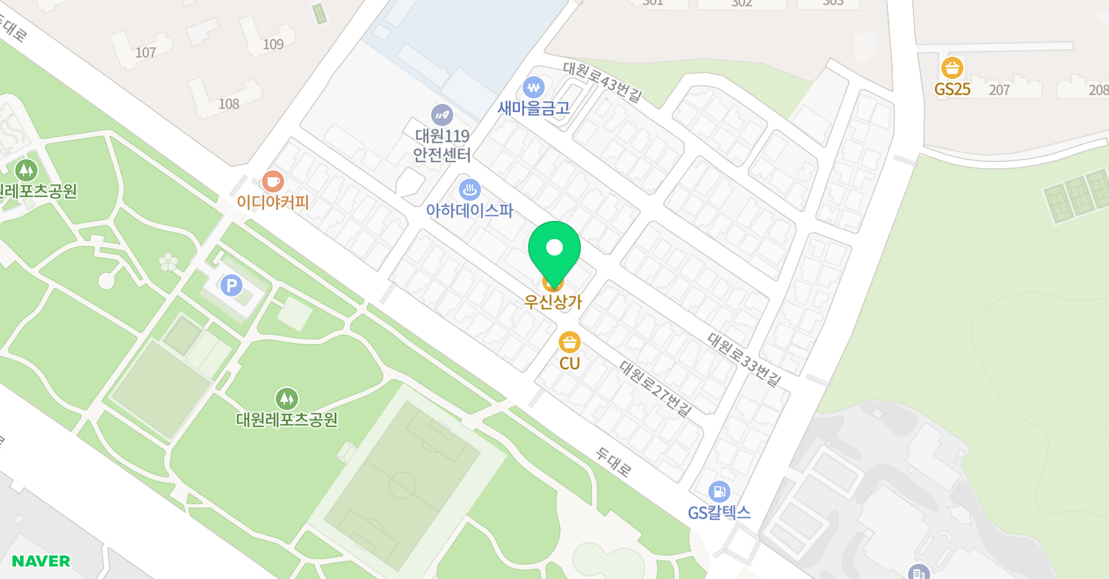 위더스 영어수학학원 위치