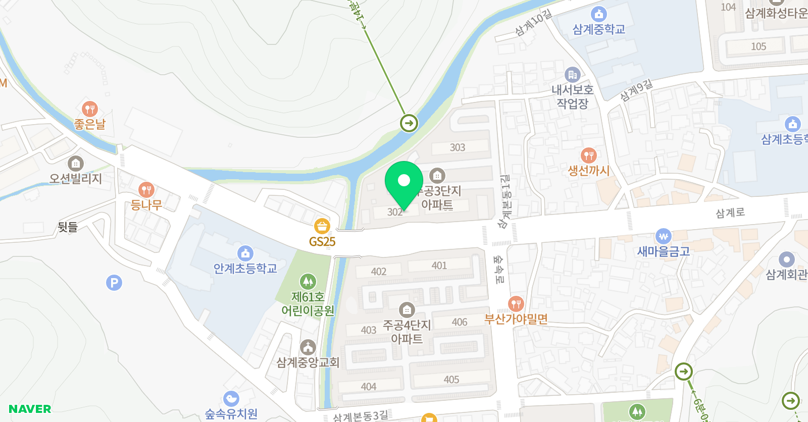 YBM리더스 내서센터 위치