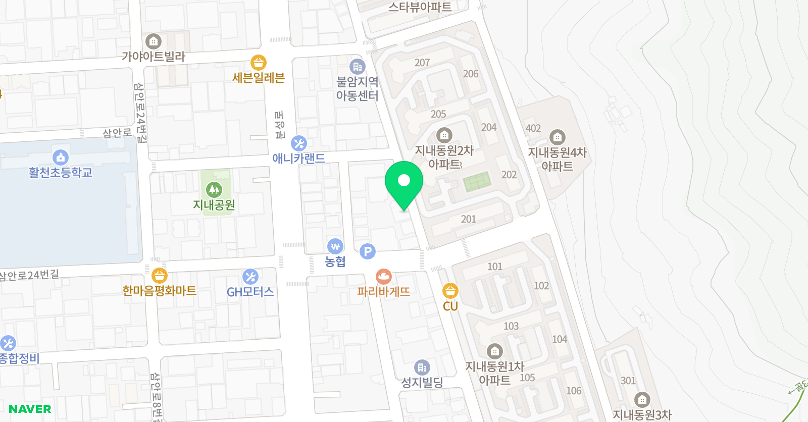 잉글리시아이 아트톡톡 보습미술학원 위치