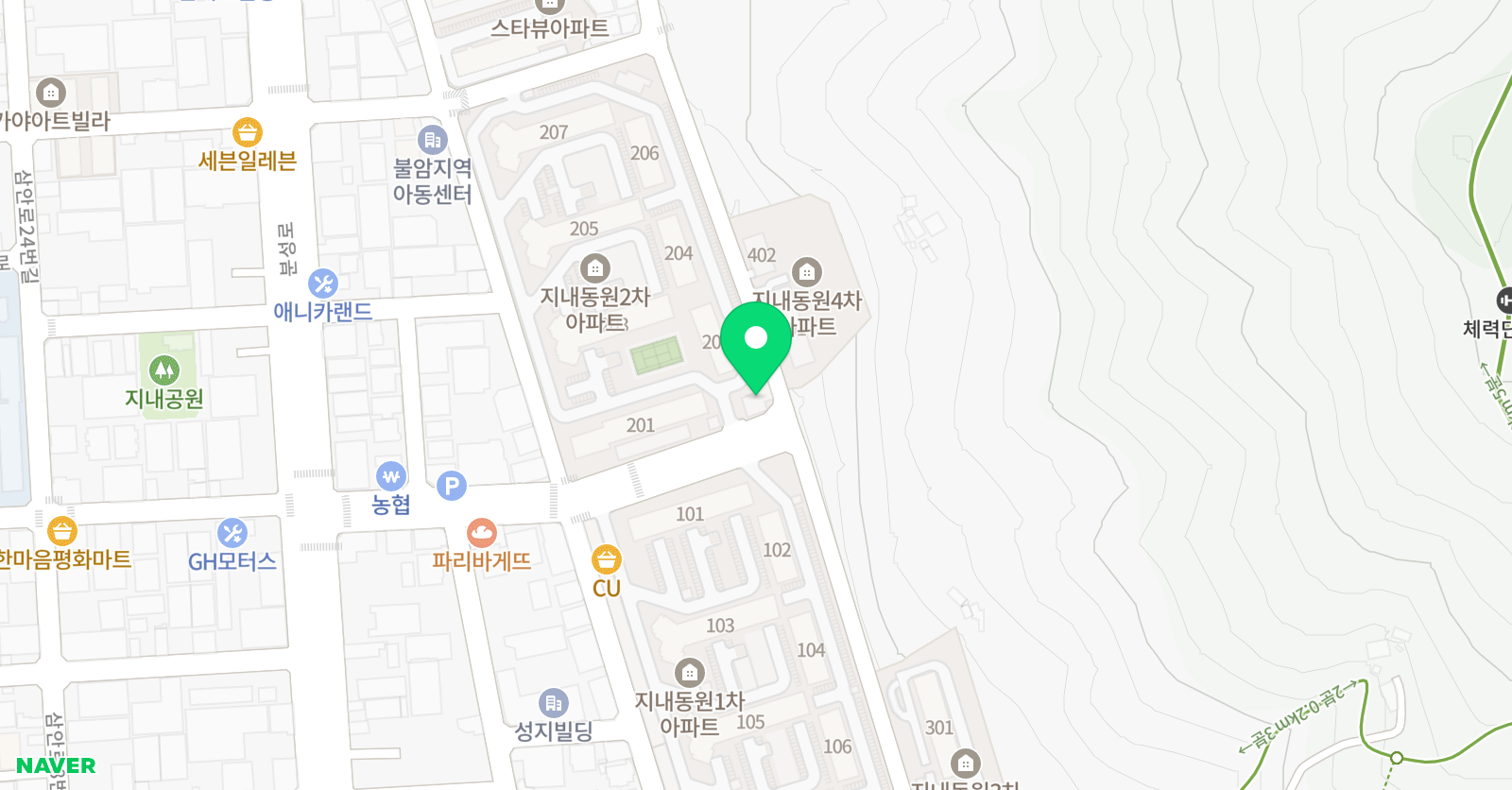 아소비 김해지내동원점 위치