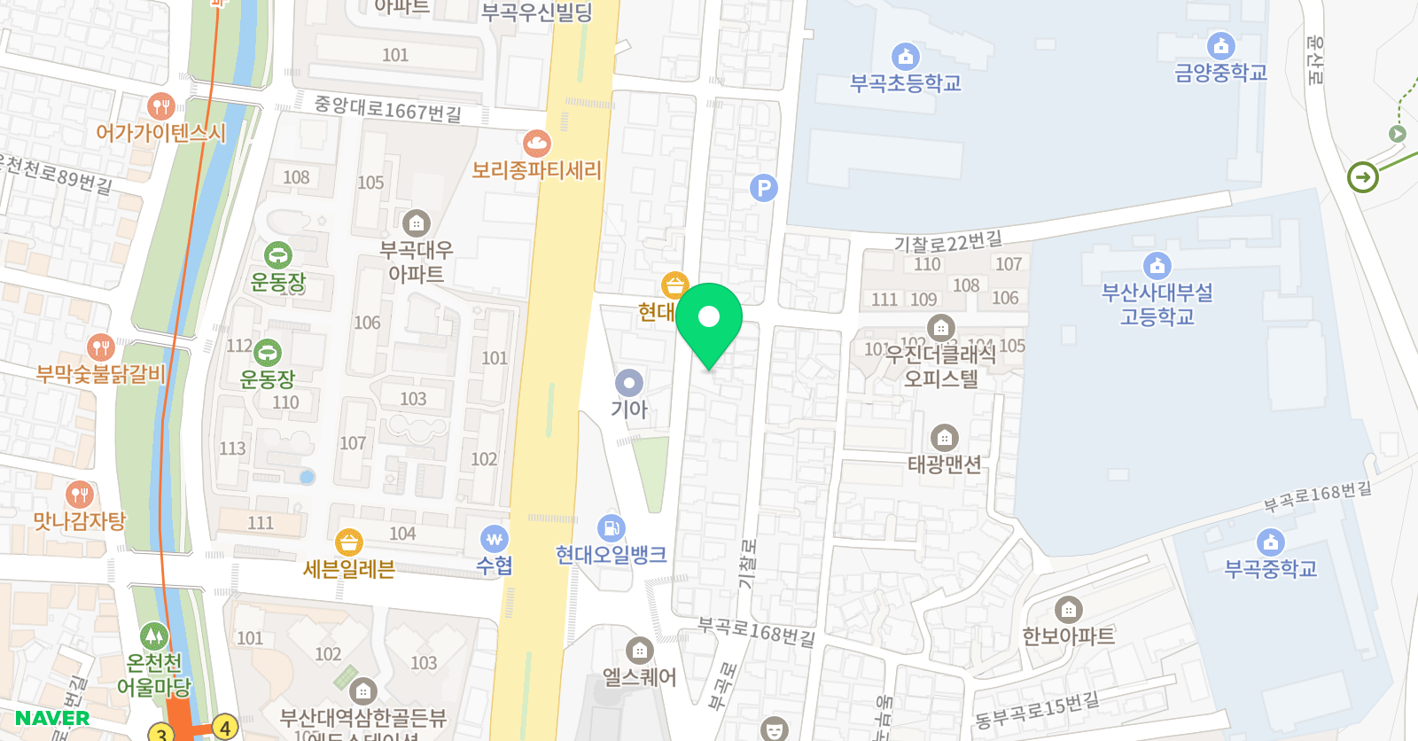 웨일즈 영어수학학원 위치