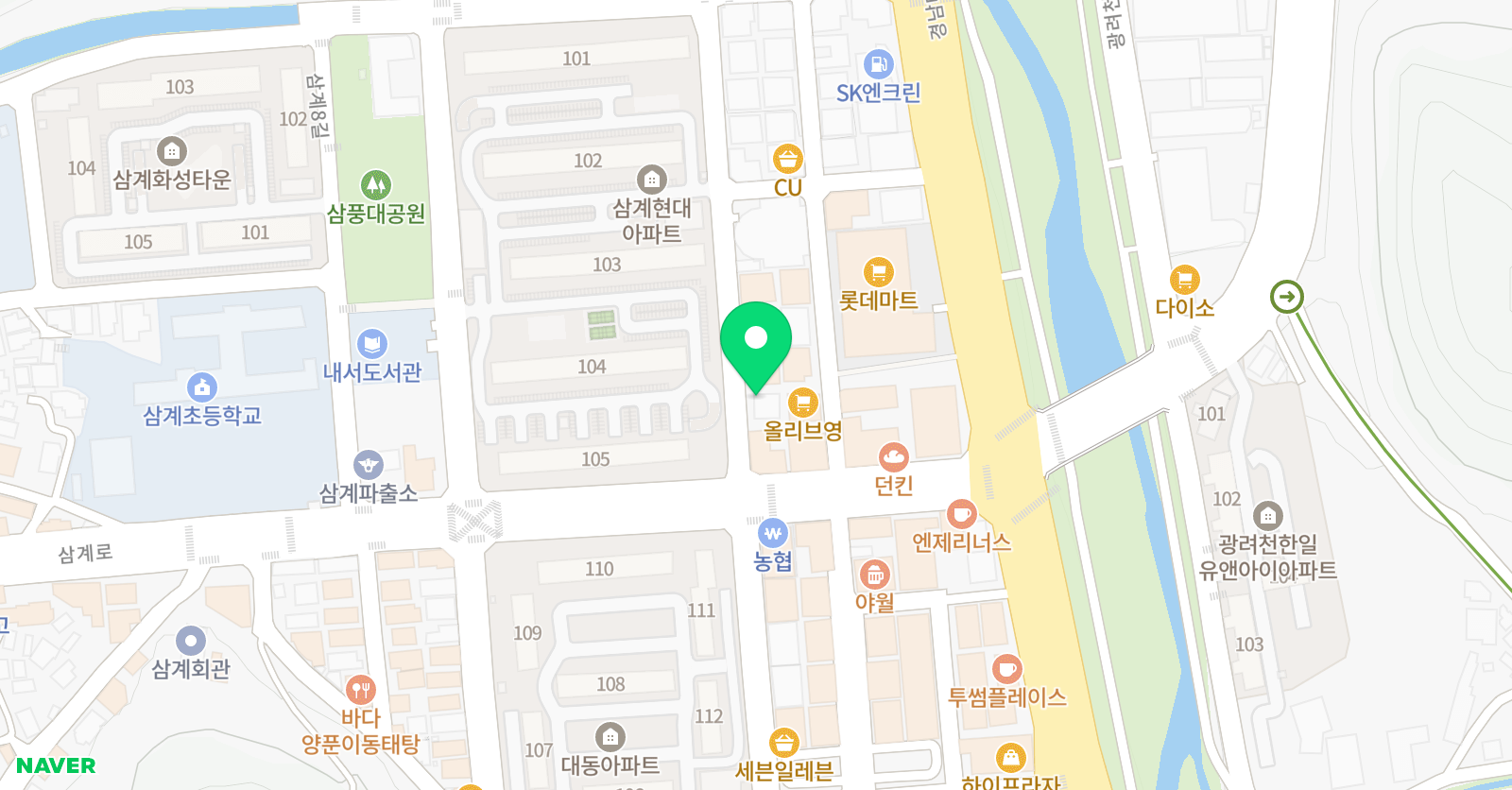 퍼펙트 영수학원 위치
