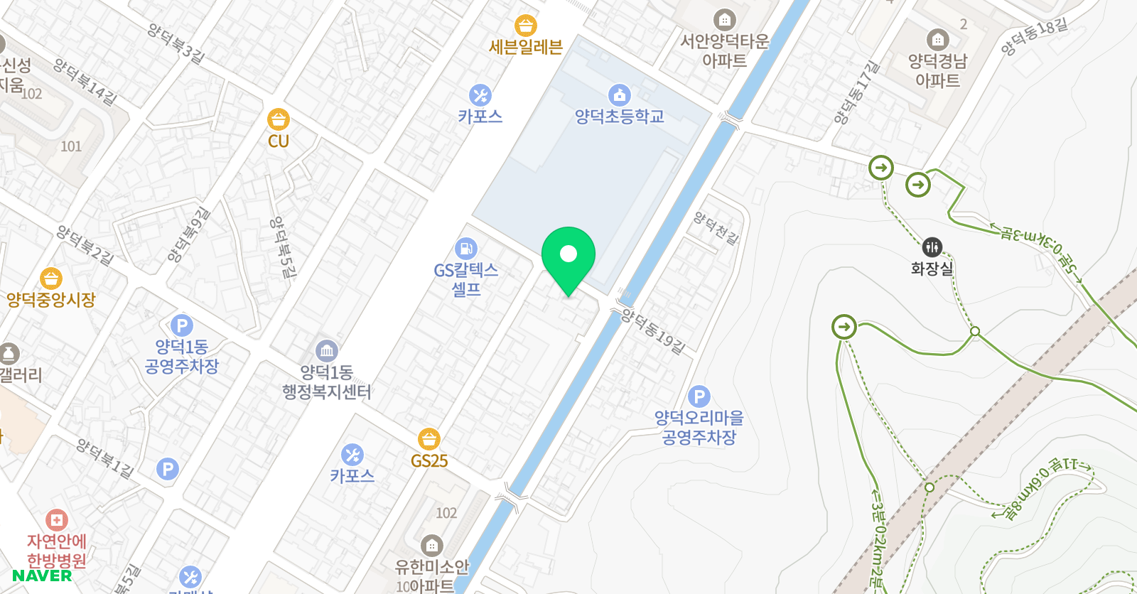 양덕엠트리 음악학원 위치