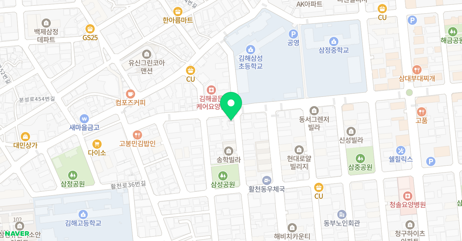 뇌셈나 학원 위치