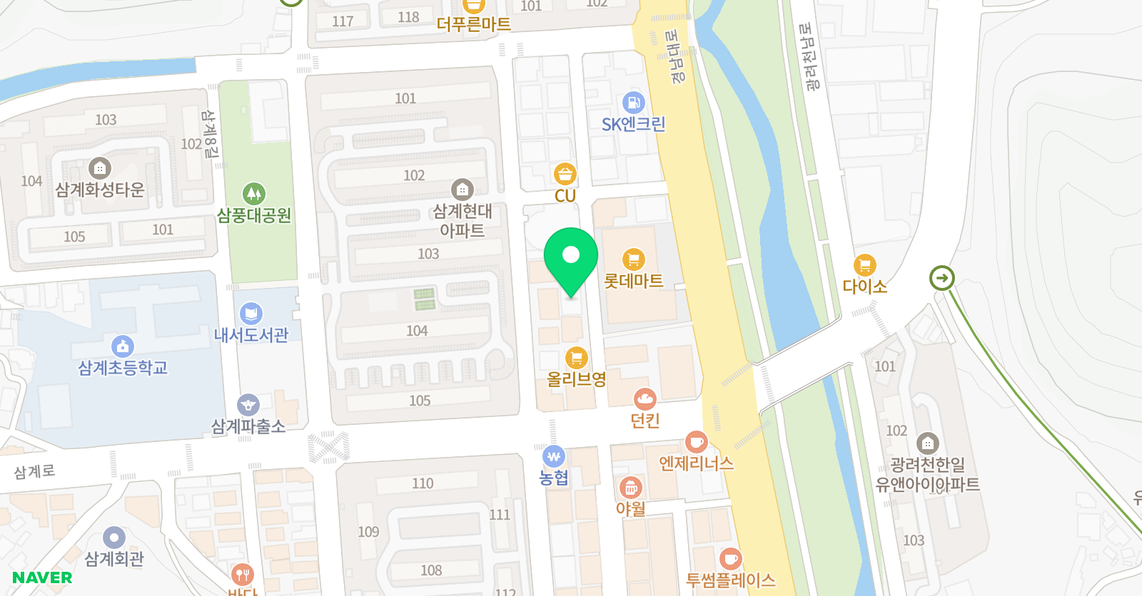 북탄 영어학원 위치