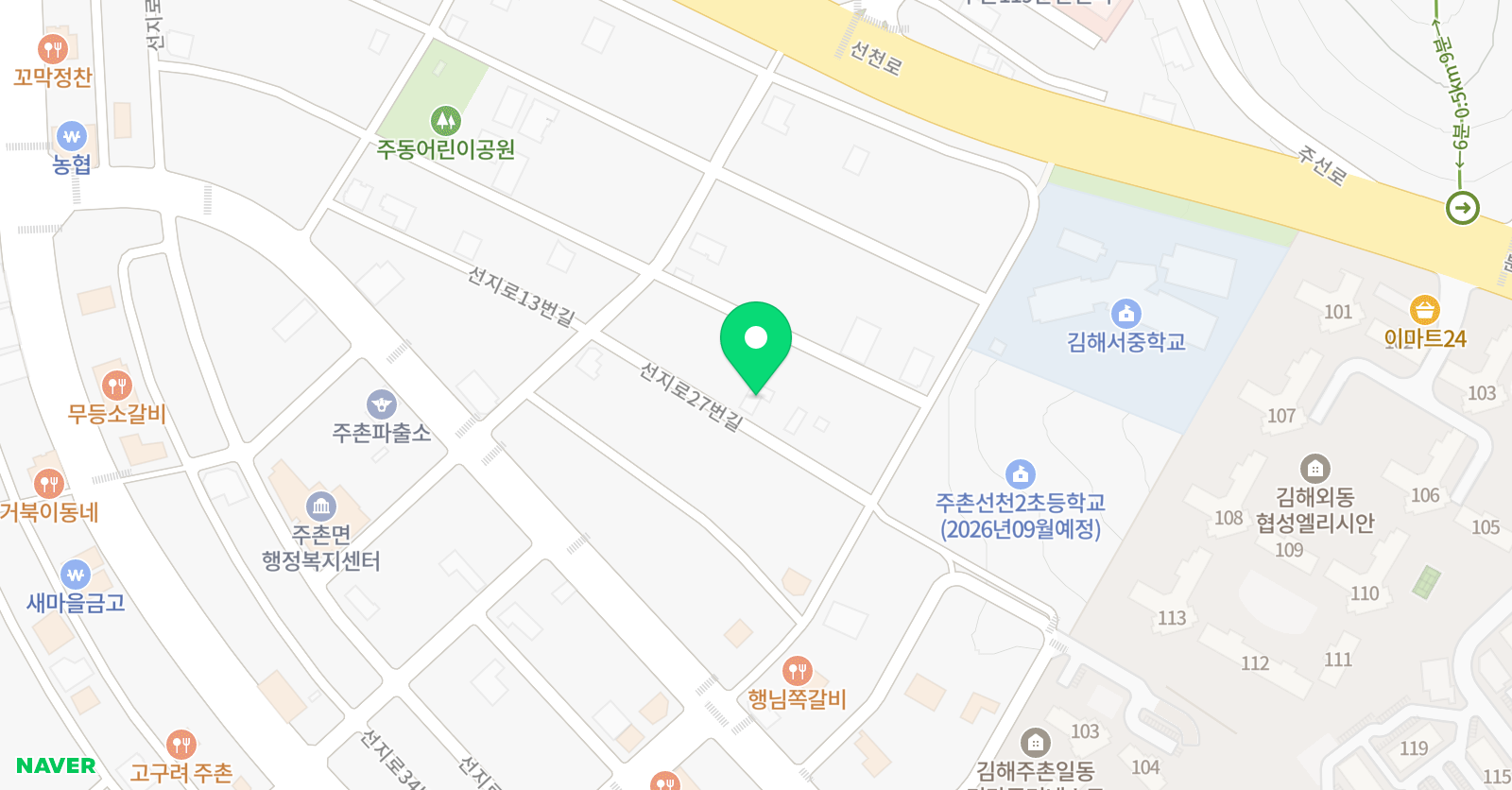 살롱드 발레학원 위치