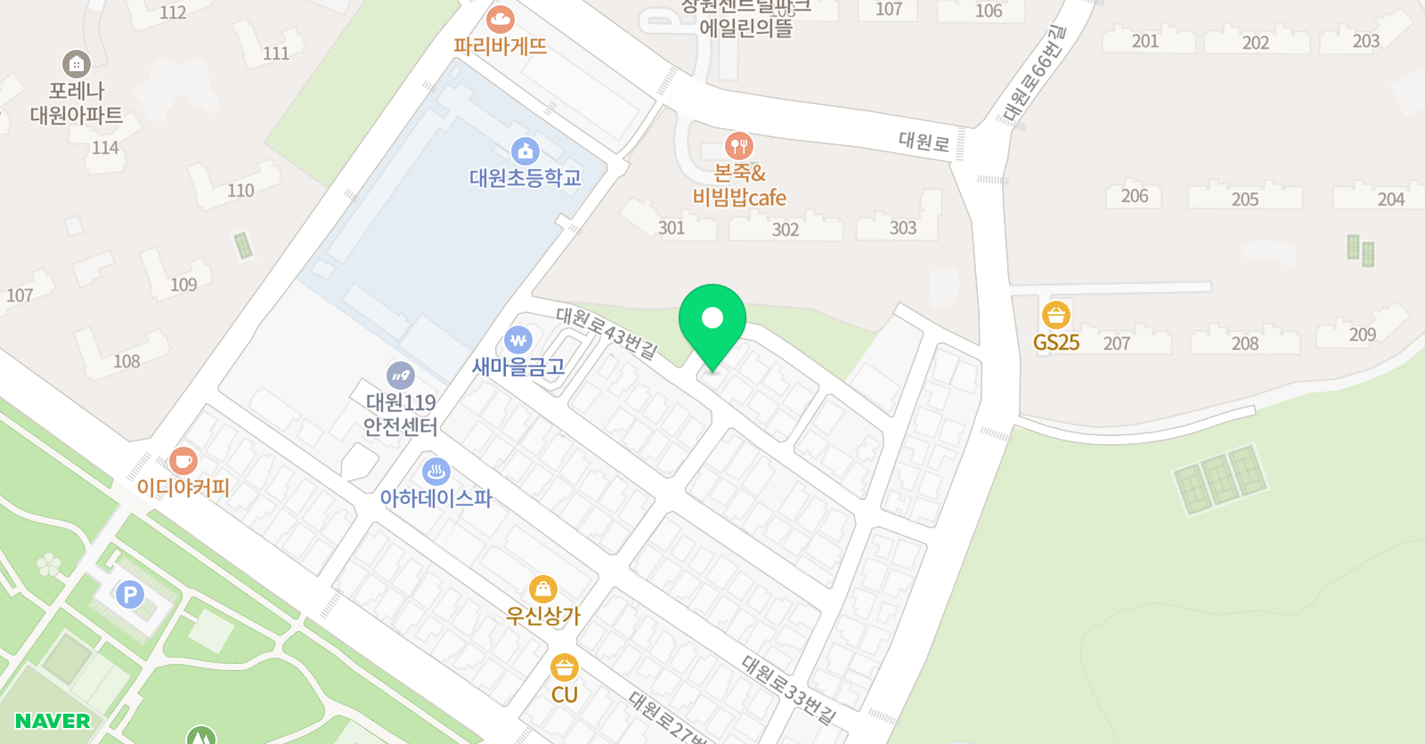 미네르바 독서논술 학원 창원대원점 위치