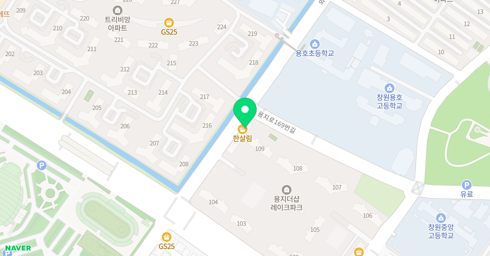 숲아름드리 미술학원 위치