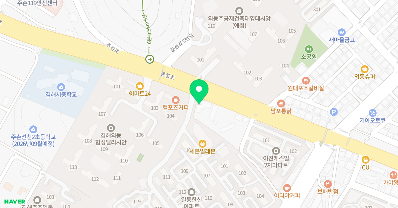 라온 영수학원 위치