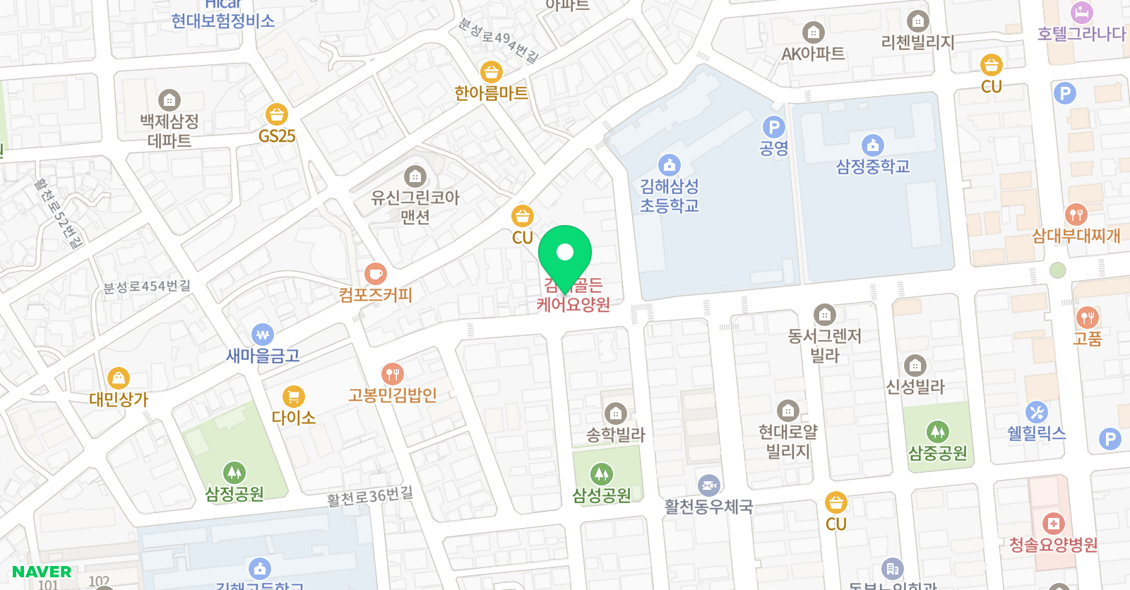 윌그로우 어학원 동김해캠퍼스 위치