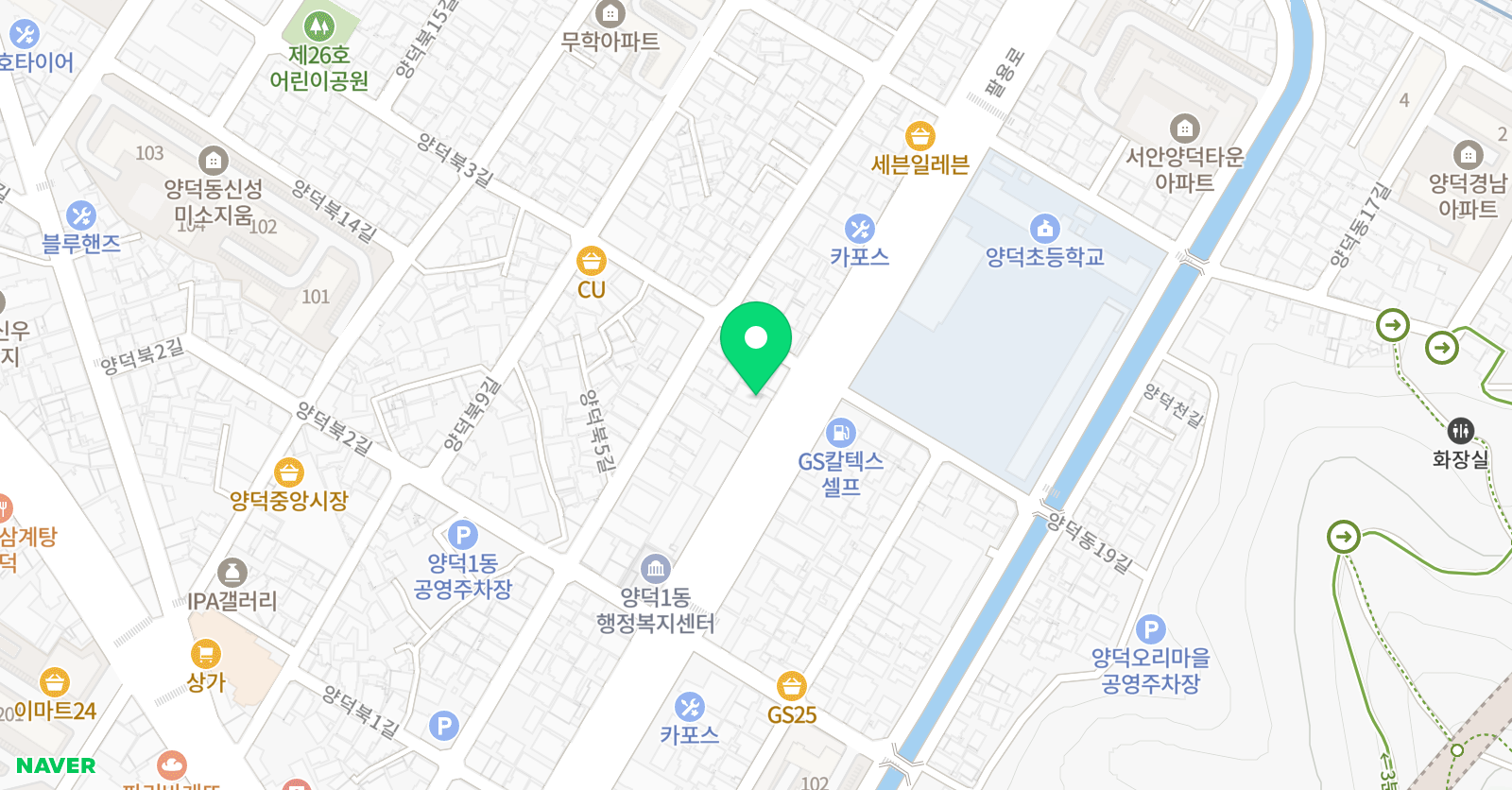 아이하얀 미술학원 위치