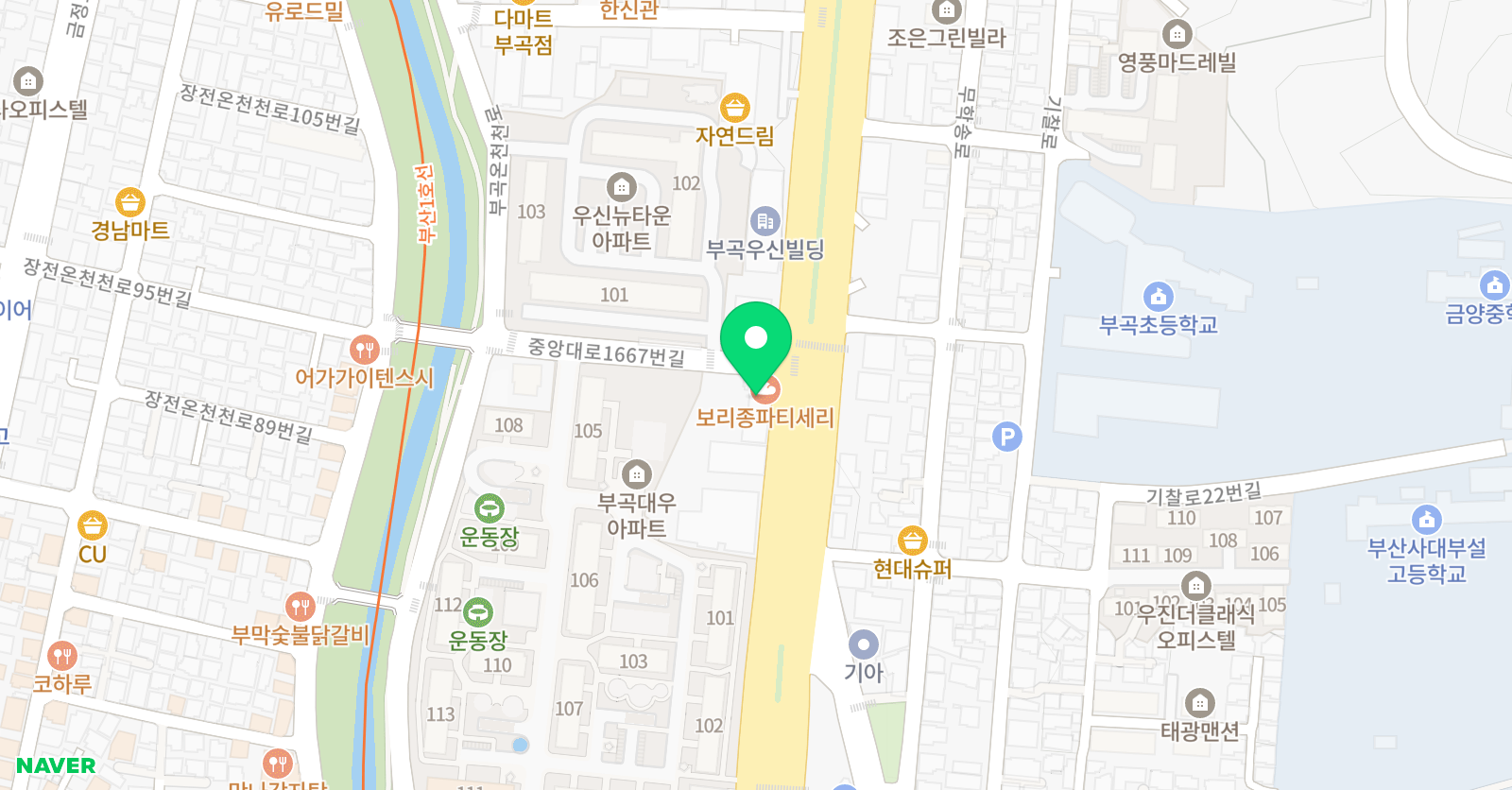 씨앤디수학과학학원 위치