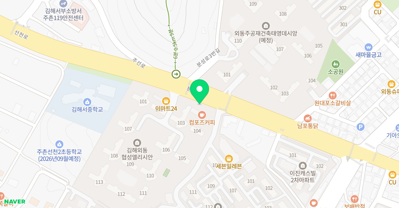 리드인 바른독서바른국어학원 위치