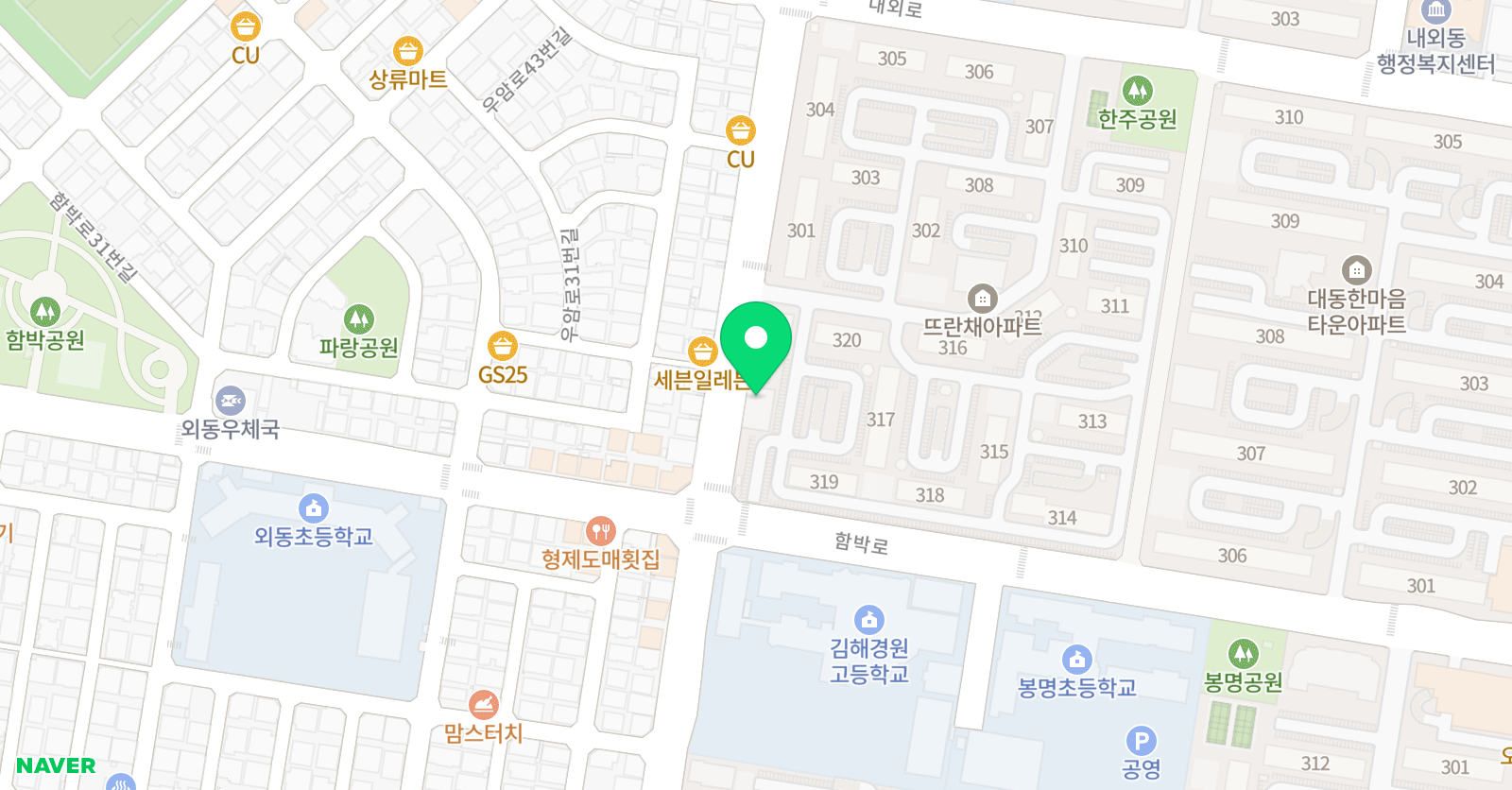 미르 태권도장 위치