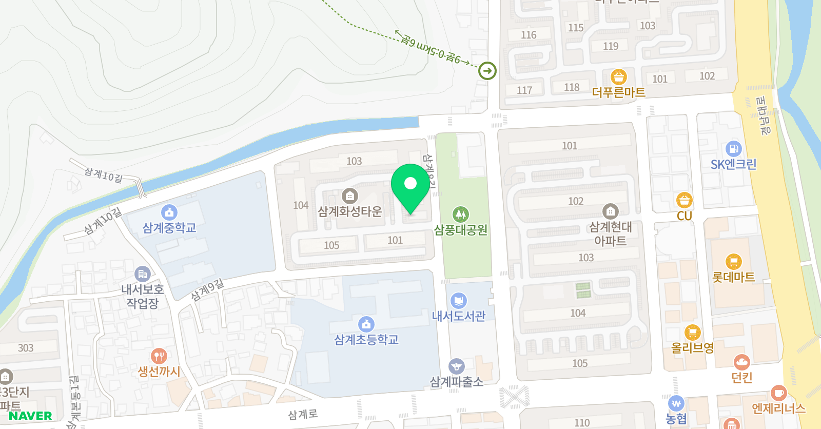 정수학 위치