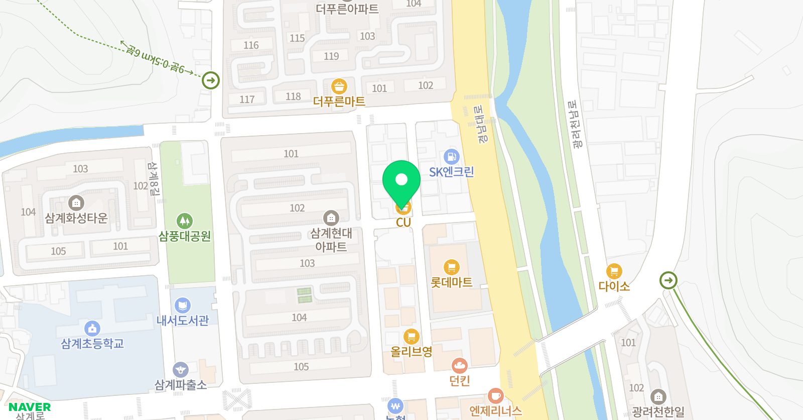 엠매쓰 수학학원 위치