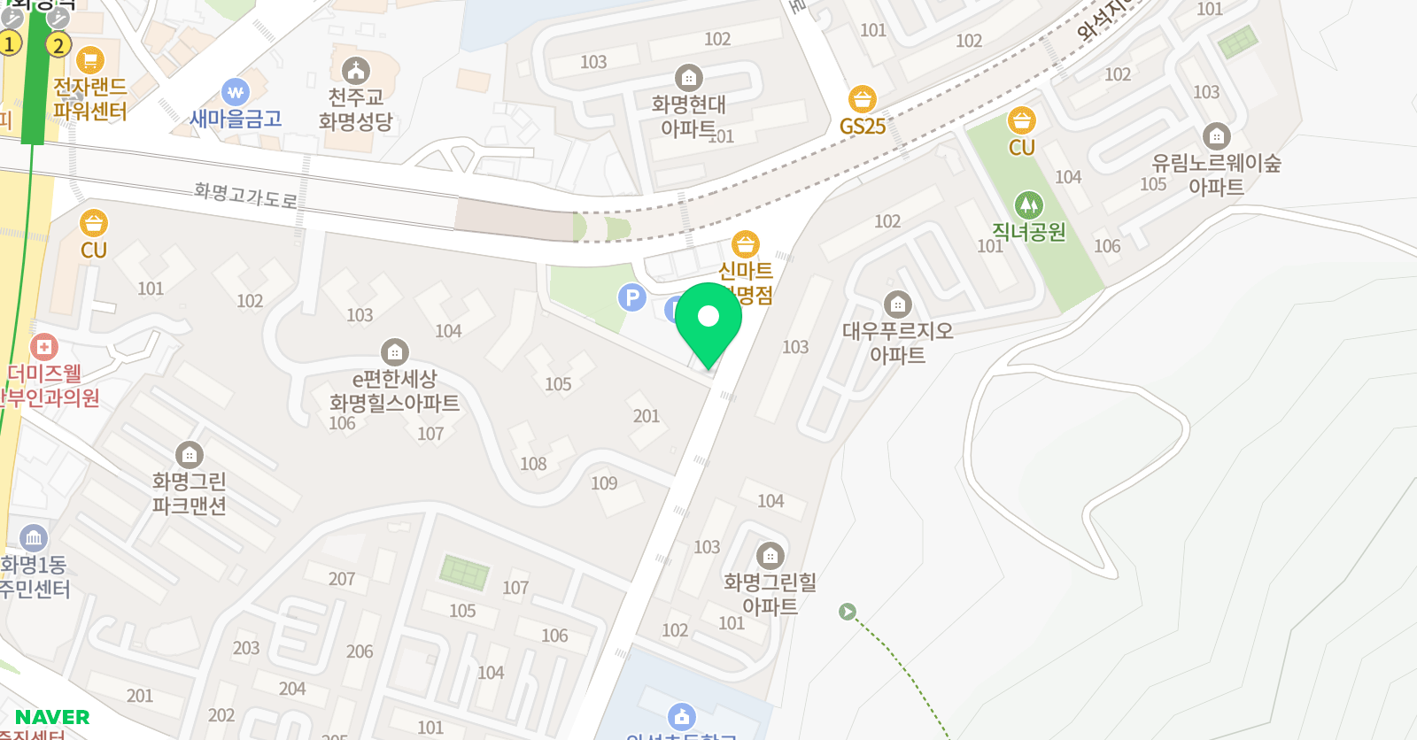 단단 영수학원 위치