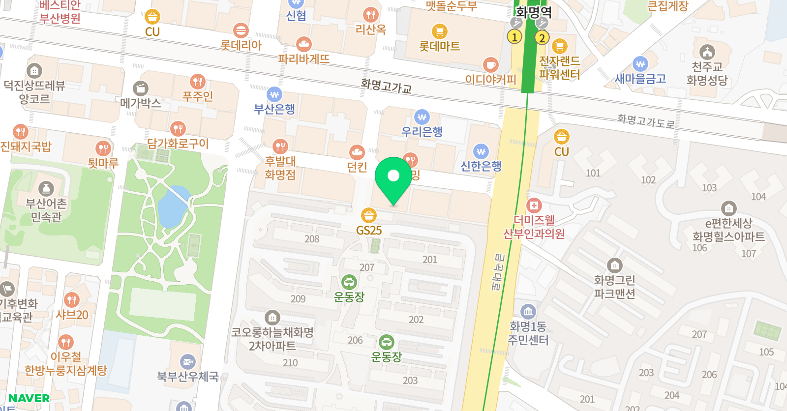 와와 학습코칭학원 화명점 위치