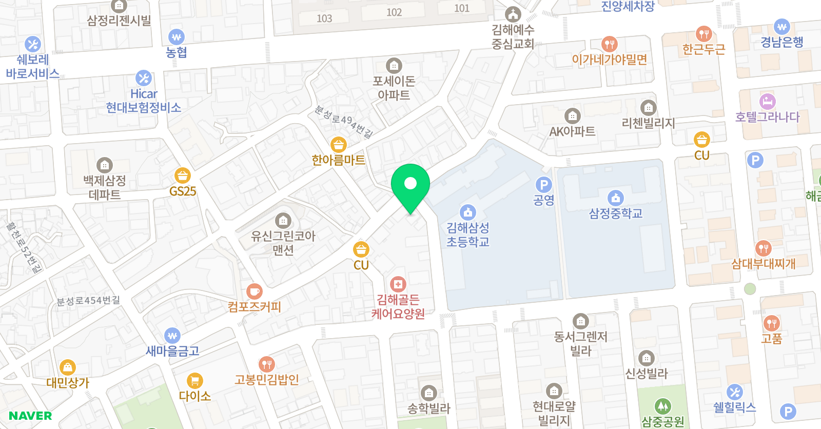 꿈트는 미술학원 위치
